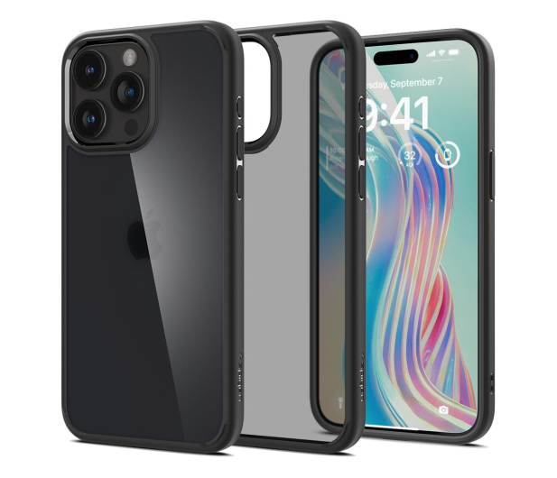 SPIGEN Ultra Hybrid do iPhone 15 Pro frost black ACS06709 - 1178911 - zdjęcie